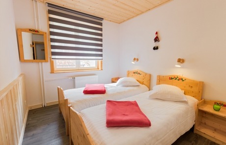 Twin bed room N°11 and 21 Residence Les Tavaillons